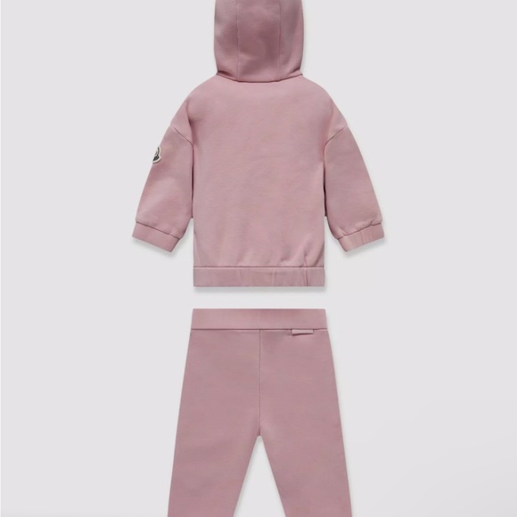 NET Moncler girls pink sweatsuit set - size 12-18 mo - Picture 2 of 6